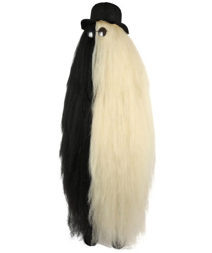 HPO It's Cousin Creature! - Premium | 2 Piece 66 In Extra-Long Iconic Hairy Costume and Wig Set | Includes Hat and glasses | Hairy Halloween Outfit