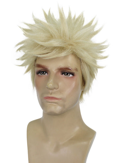 HPO Adult Men's Japanese Superhero Manga Spiky Wig |  Multi Color Options