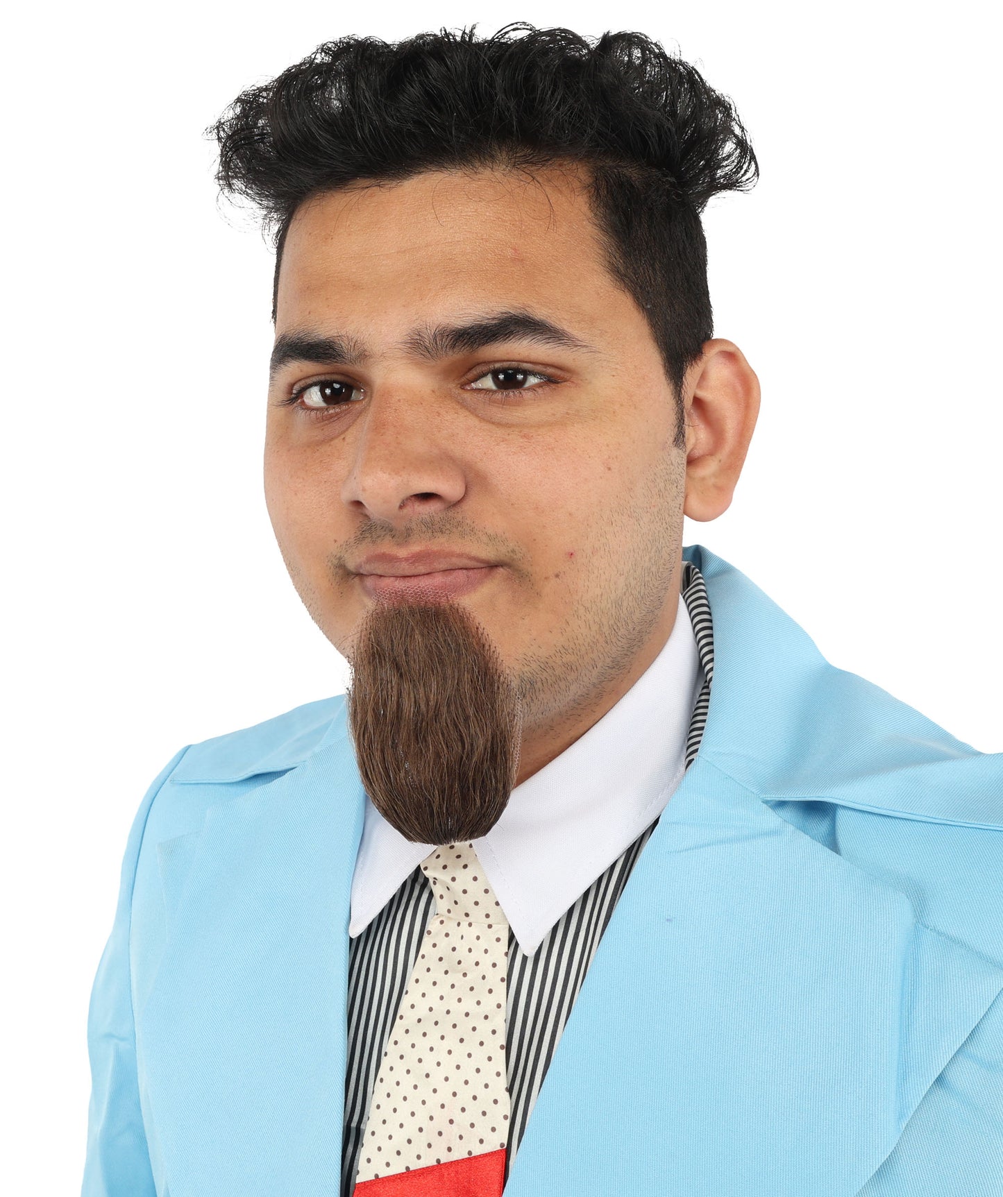 Men's Goatee Synthetic Fiber with Human Hair Blend Beard