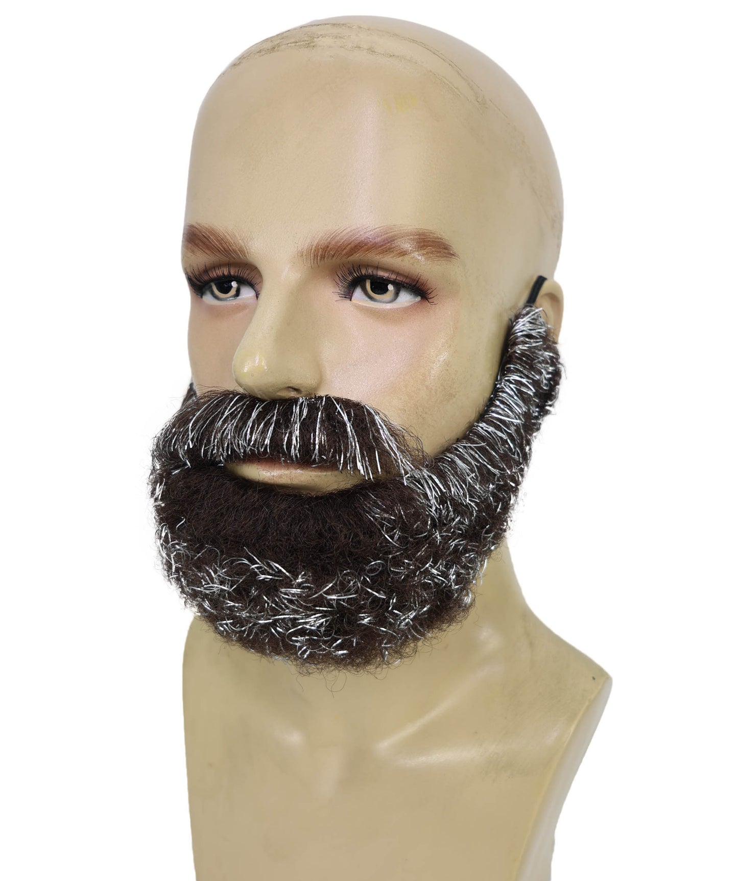HPO Adult Men’s Portrait-Inspired Beard & Mustache Set | Realistic Costume Facial Hair Accessory