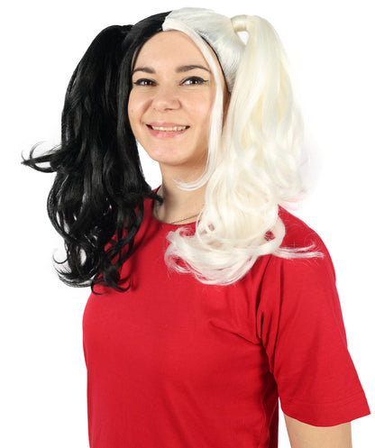 HPO Womens Dolly Pigtail Wigs Collection | Party Event Ready Fancy Halloween Wigs | Premium Breathable Capless Cap