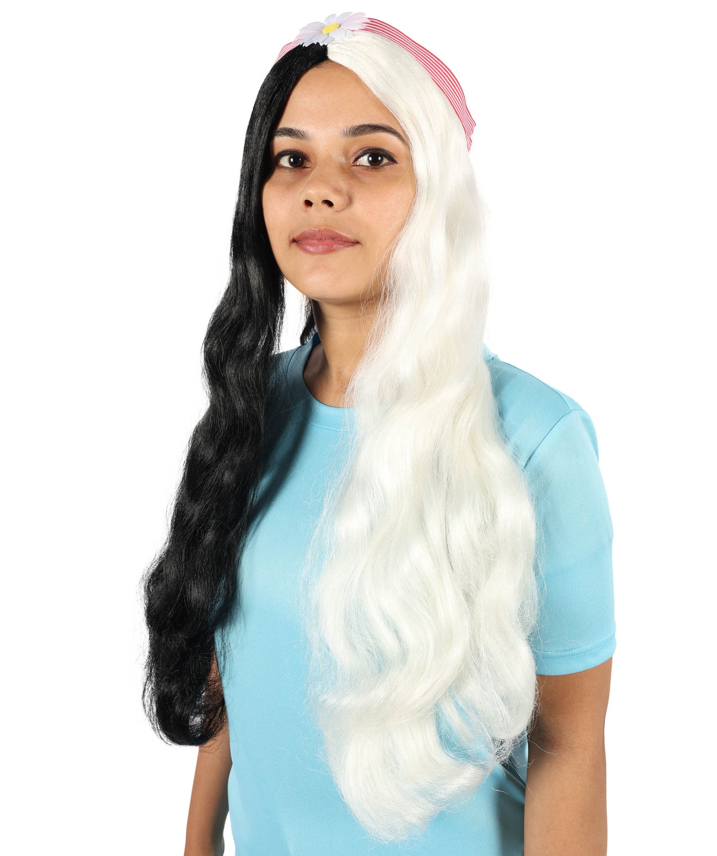 HPO Women's 60's Long Multiple Hippie Groovy Wig, Flame-retardant Synthetic Fiber