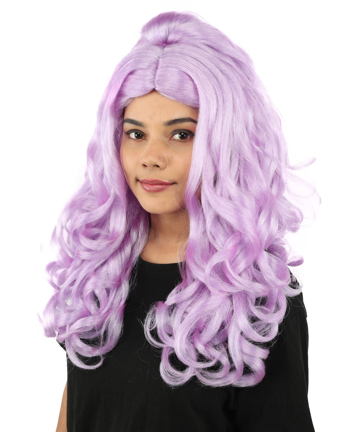 HPO Adult Long 20-Inch Curly Wig | Multiple Color Options | Ideal Cosplay, and Themed Parties | Soft, Natural-Looking, and Easy to Wear