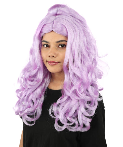 HPO Adult Long 20-Inch Curly Wig | Multiple Color Options | Ideal Cosplay, and Themed Parties | Soft, Natural-Looking, and Easy to Wear