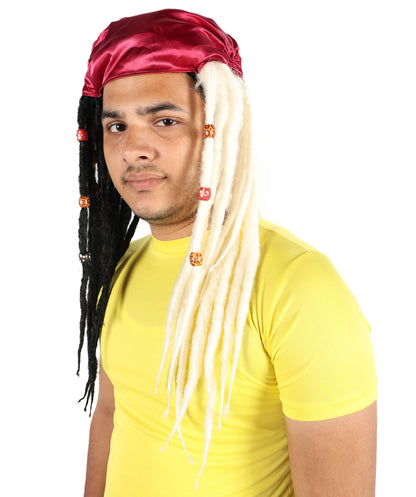 Buccaneer Braided Mens Wig | Fancy Halloween Wig | Premium Breathable Capless Cap