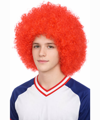 Men’s Big Curly Afro Wig | Bold Hair for Halloween, Themed Parties | Multiple Color Options