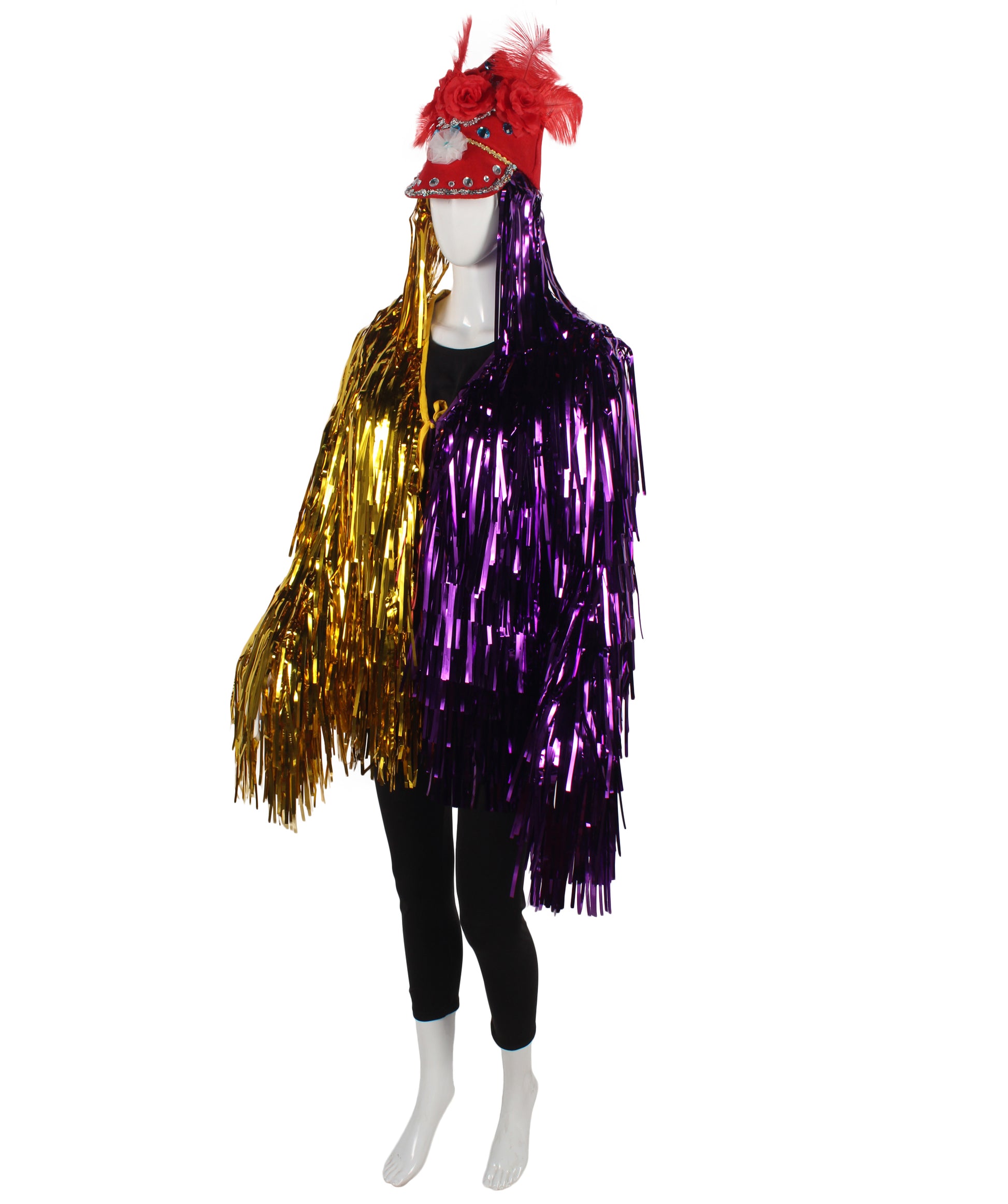 Purple/Gold Tinsel Costume