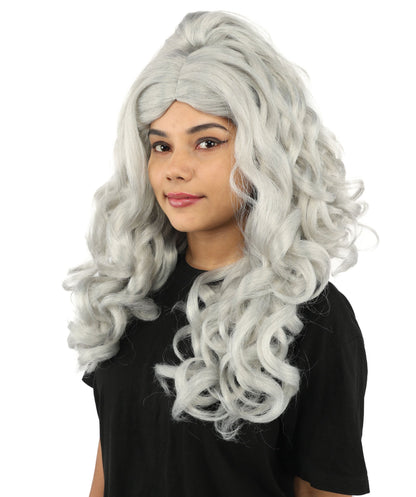 HPO Adult Long 20-Inch Curly Wig | Multiple Color Options | Ideal Cosplay, and Themed Parties | Soft, Natural-Looking, and Easy to Wear