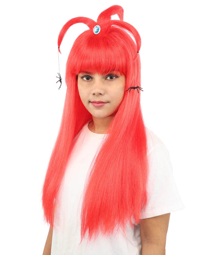 HPO Adult Women's Spider Gothic Sculpted Wig | Multiple Color Options, create of synthetic fiber, architectural spider-leg loops with blunt bangs, breathable base | Party, Halloween, theater, drag, performance, costume events