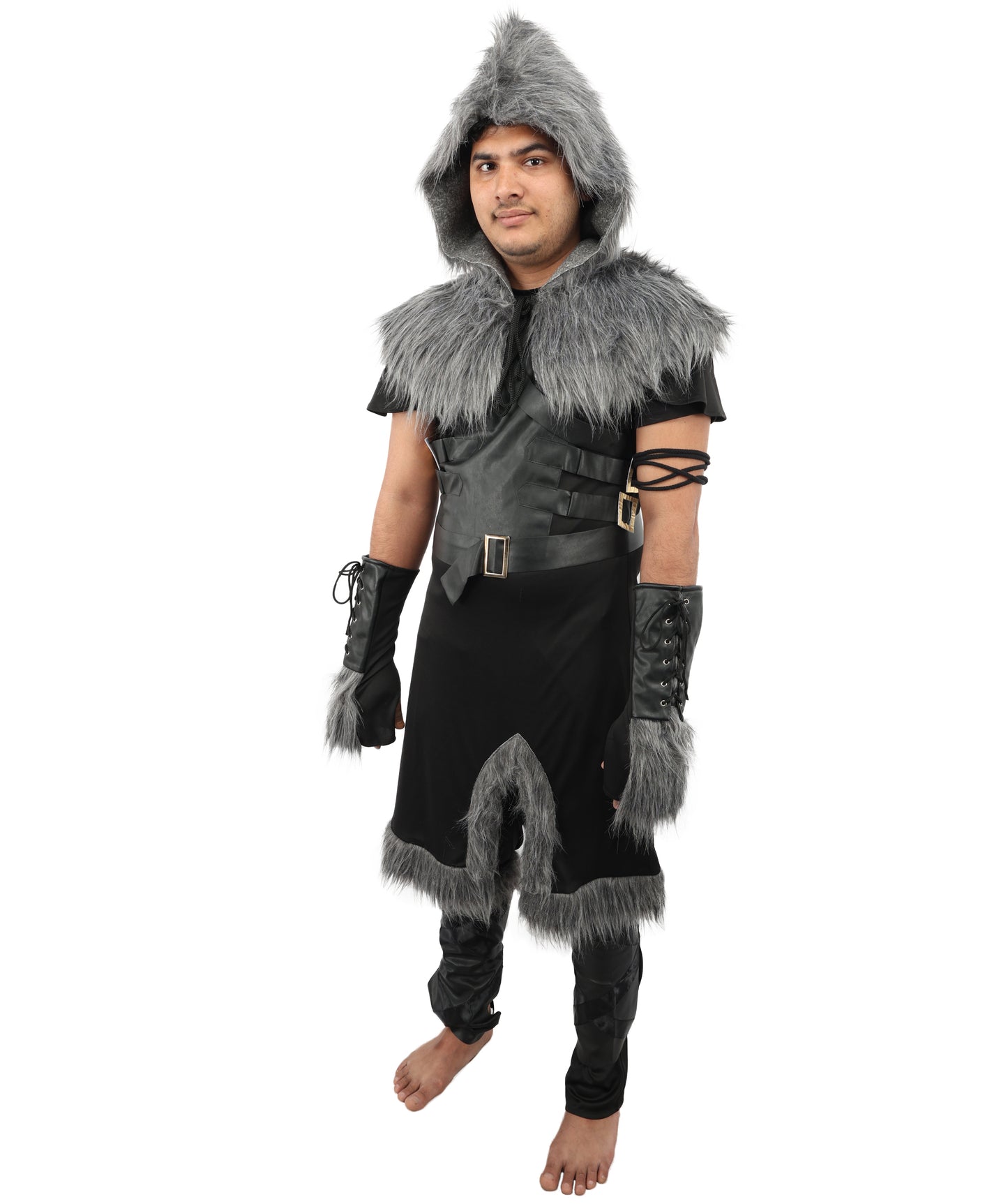 HPO Men's Skull Trooper Black Costume - Detailed Design, Ideal for Halloween and Themed Events, Perfect for Cosplay