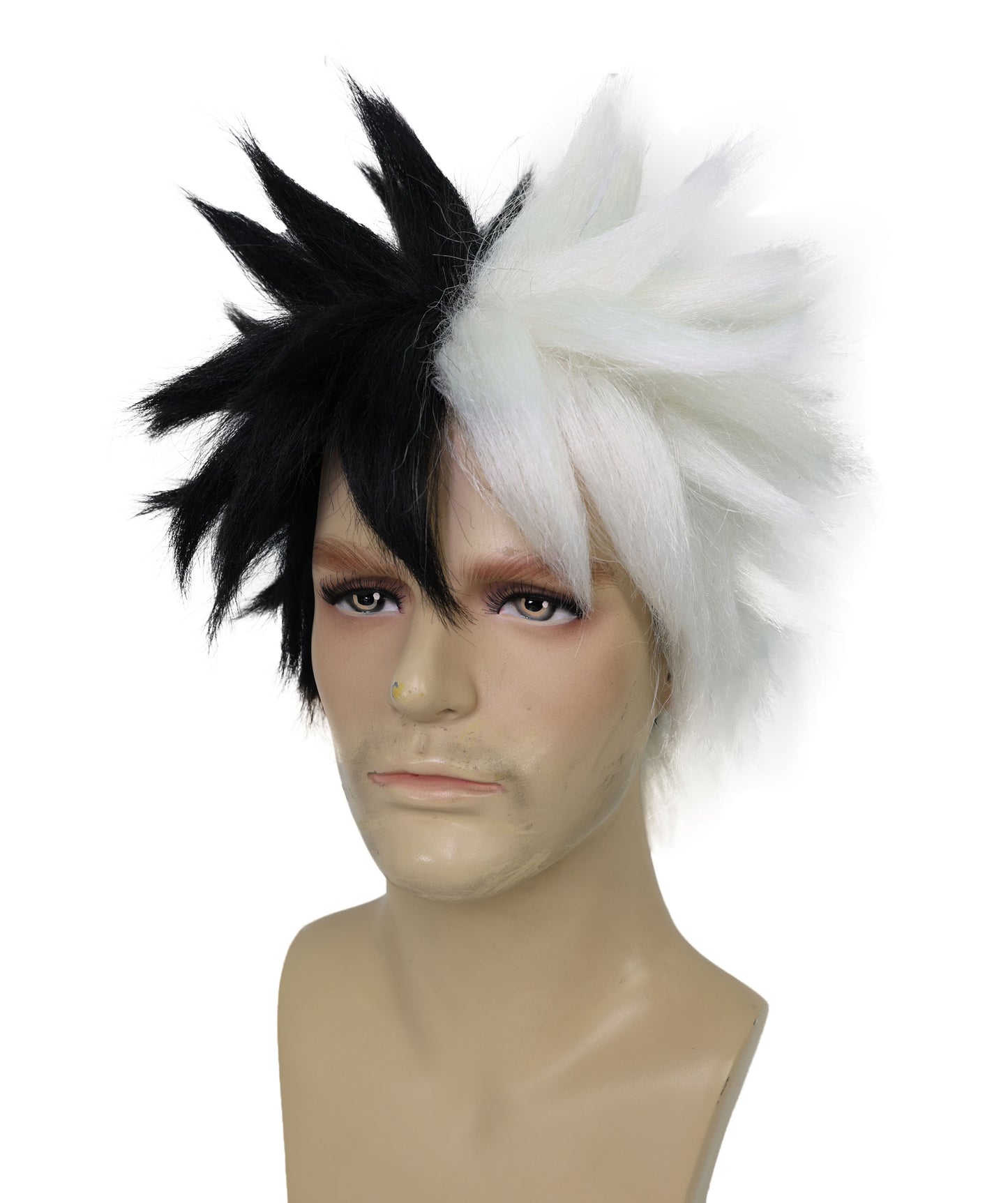 HPO Men's Japanese Superhero Manga Dark-green Spiked Wig