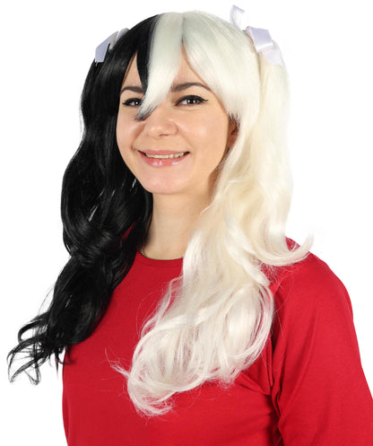 Double Ponytail Womens Wig | Blue & Purple Wig | Premium Breathable Capless Cap