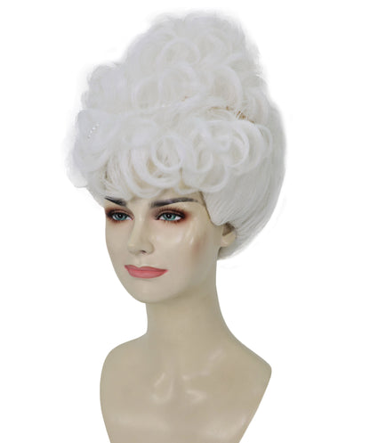 HPO Women Long Curly Ombre Wig | Heat-Resistant Costume Hair for Parties & Halloween | Breatheble Capless Cap