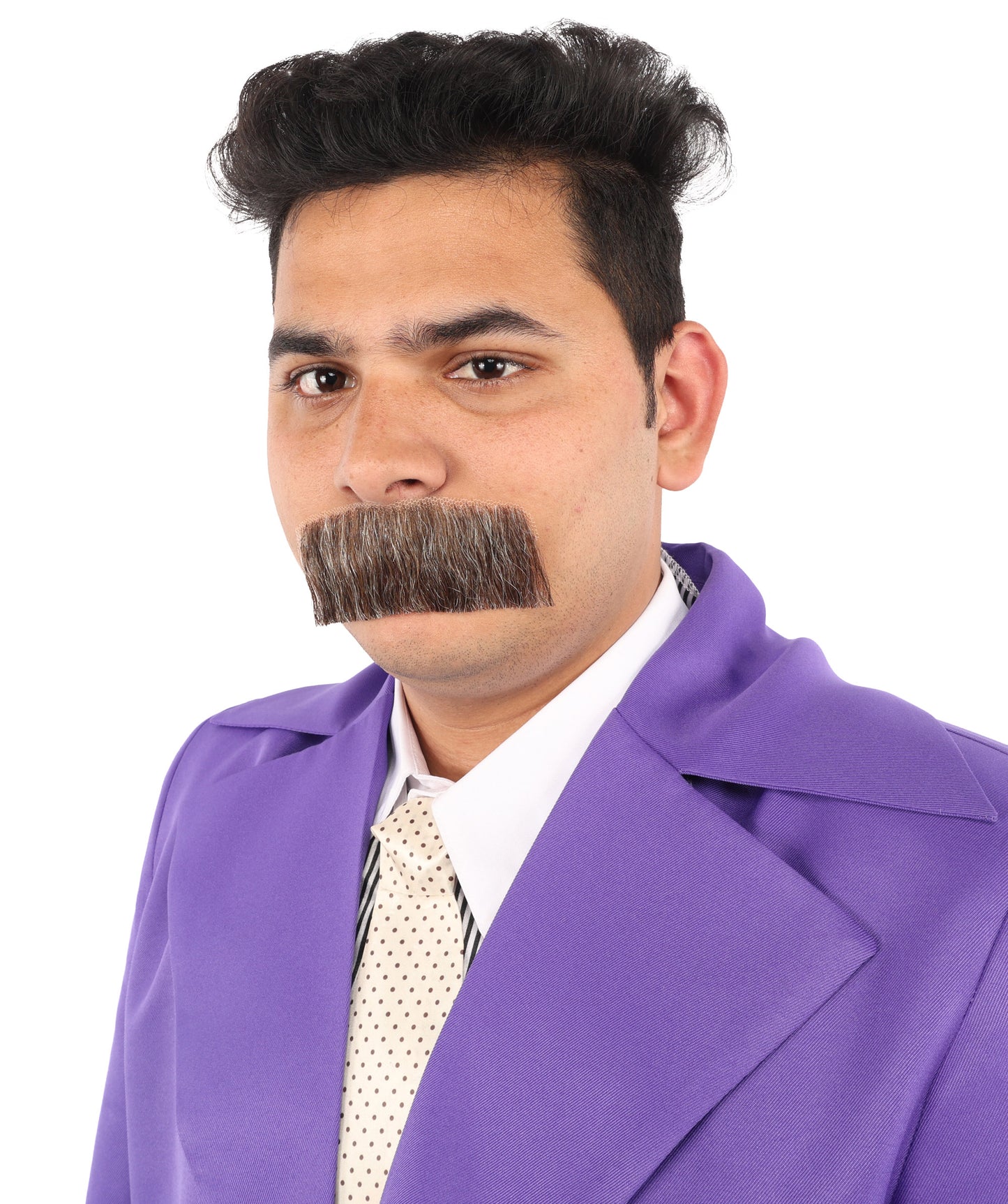 Men's Human Hair Moustache | Facial Hair Multiple Colours Option | HPO