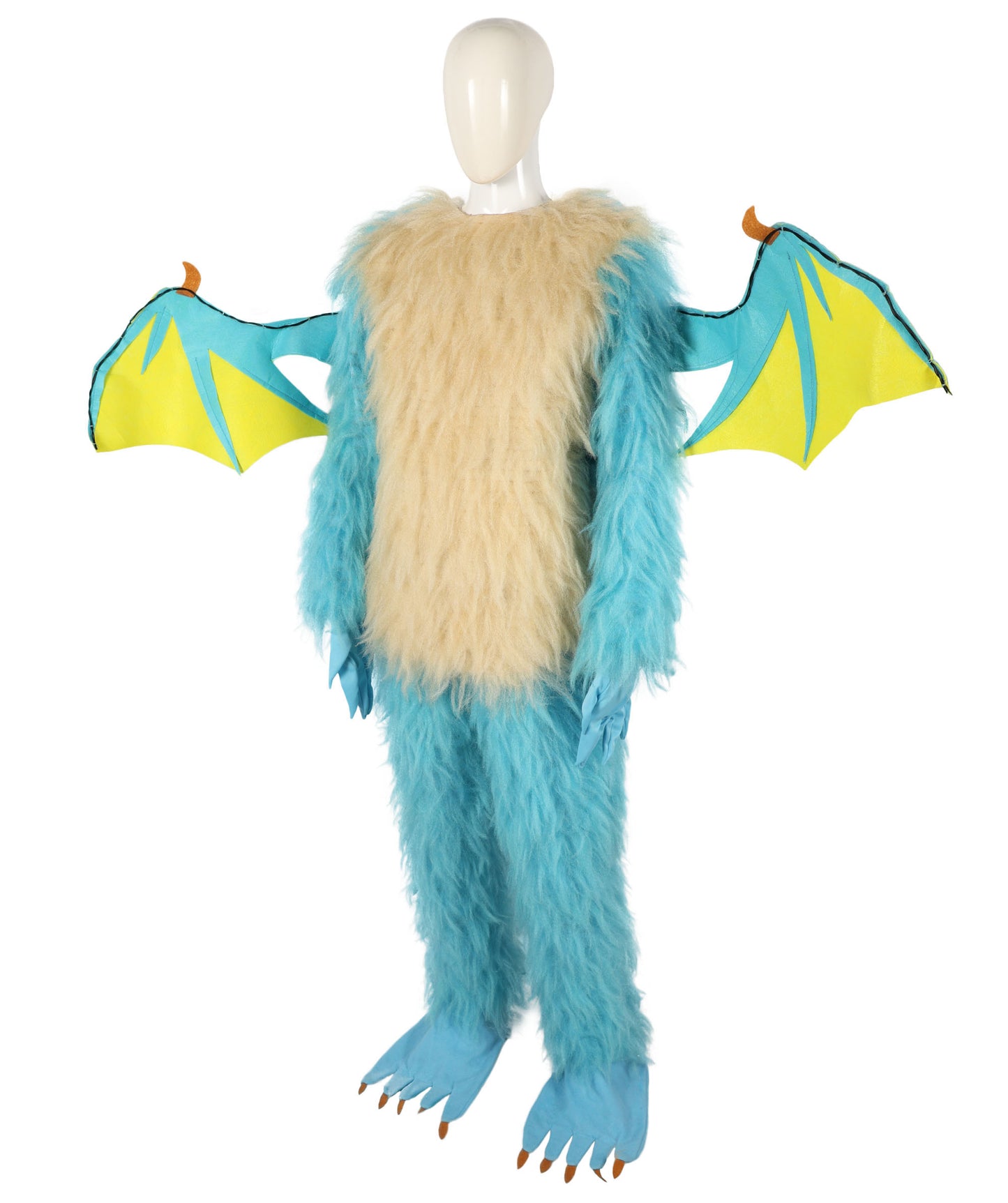 HPO Adult Unisex Carrot Guardian  Multicolor Dragon Bunny Costume & Bundel Set with Head Mask | Perfect for Halloween| Flame-retardant Synthetic Fabric