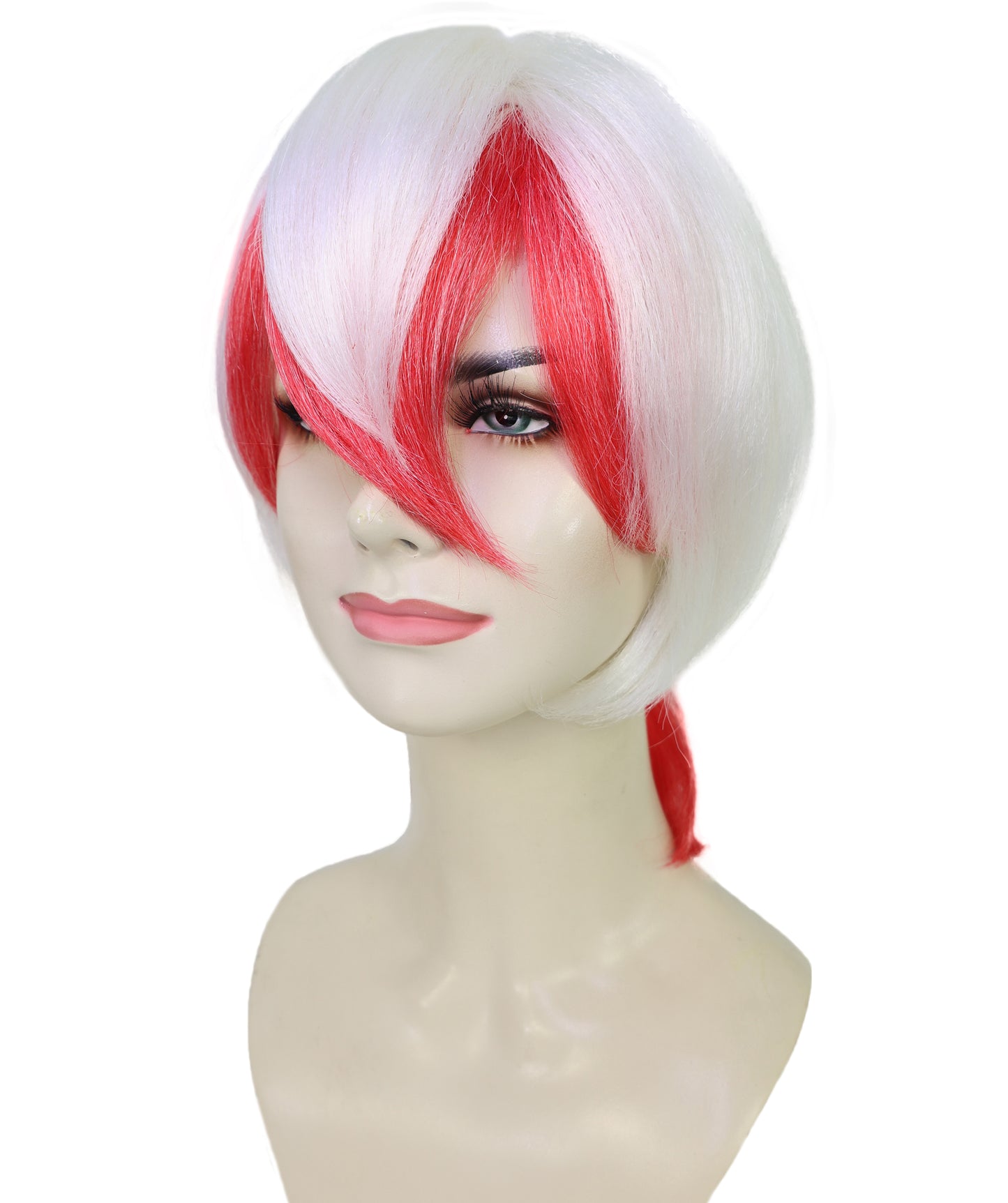 Women's Kingyosou Wig from Hozuki no Reitetsu | Orange Short Hair with Side Fin Design | Flame-Retardant Synthetic Fiber for Anime