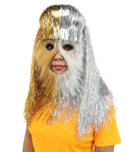 HPO Teen Extreme Hairy Two Part Costume Bundle & Mask Set - Full-Body Hair Suit Extra-Long Costume Wig for Halloween, Cosplay & Parties - Multiple Color Options