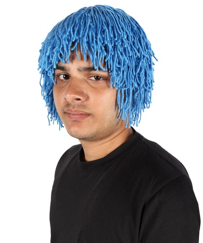 HPO Men's Medium Red Wig | Perfect for Halloween | Flame-retardant Wille Fiber