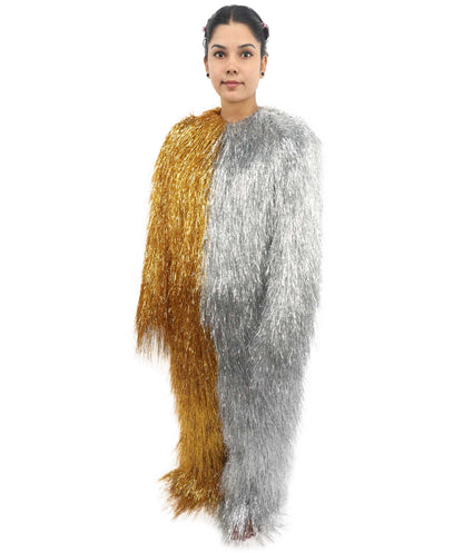 HPO Teen Extreme Hairy Two Part Costume Bundle & Mask Set - Full-Body Hair Suit Extra-Long Costume Wig for Halloween, Cosplay & Parties - Multiple Color Options