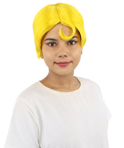 HPO Adult Women’s 10-Inch Short Wig | Multiple Color Options | Celebrity Hairpiece for Costume, Cosplay, and Themed Parties | Sleek and Modern Hairpiece for Versatile Looks
