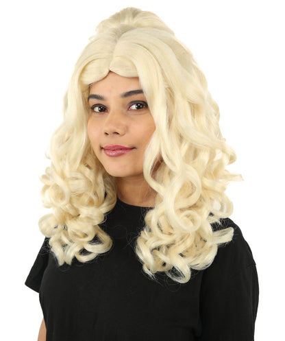 HPO Adult Long 20-Inch Curly Wig | Multiple Color Options | Ideal Cosplay, and Themed Parties | Soft, Natural-Looking, and Easy to Wear