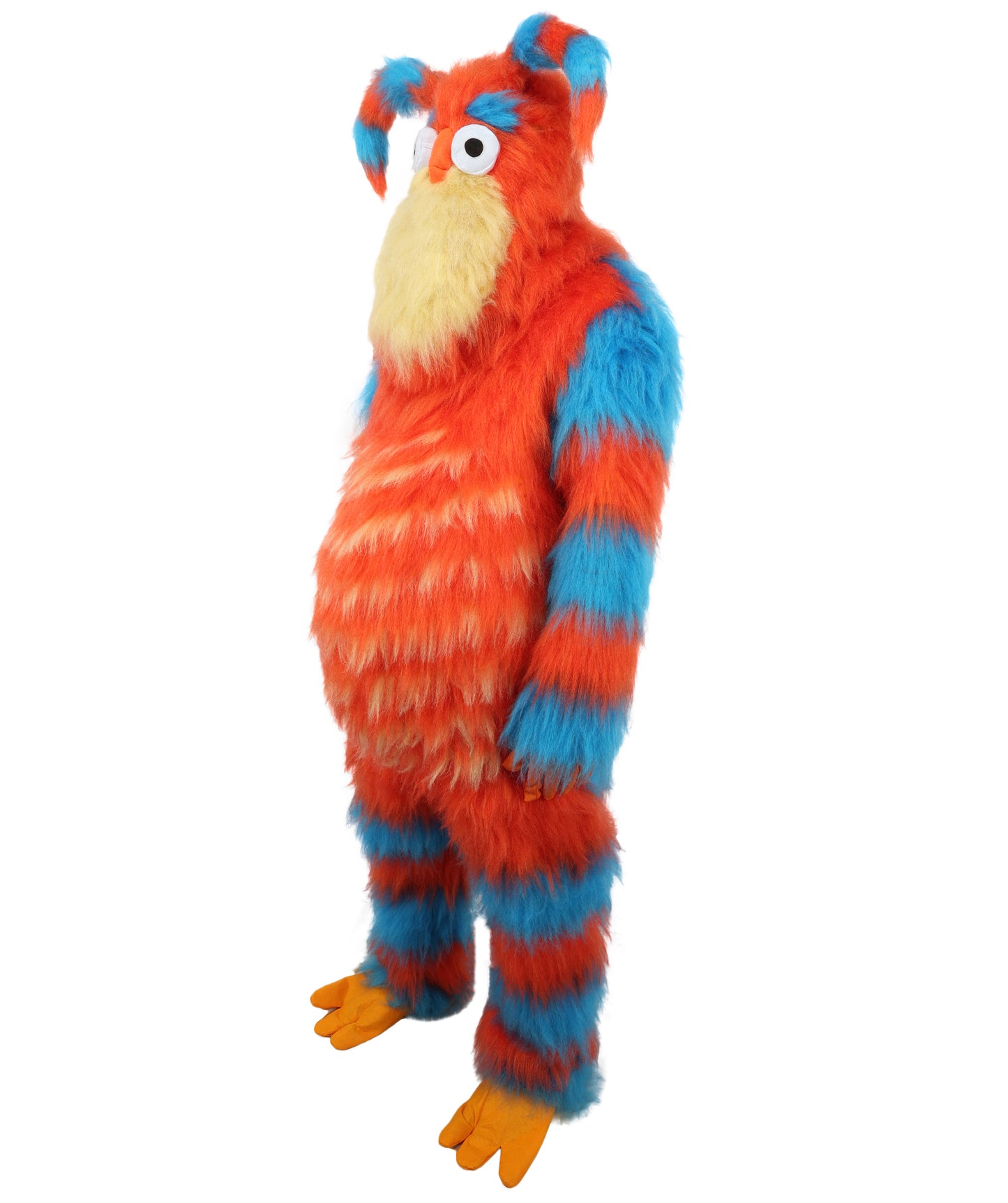 HPO Monster Bundle Costume & Mask Set – 74 Inch Full Body Fur Suit with Head Mask | Ideal for Cosplay & Halloween