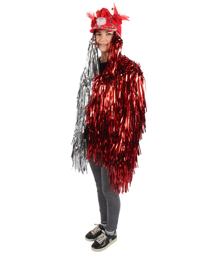 Adult Unisex DJ Tinsel Costume| Multiple Color Options