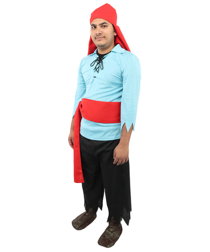 HPO Leg Avenue Men's Pillaging Pirate Costume - Authentic Pirate Outfit with Hat and Accessories, Perfect for Themed Events