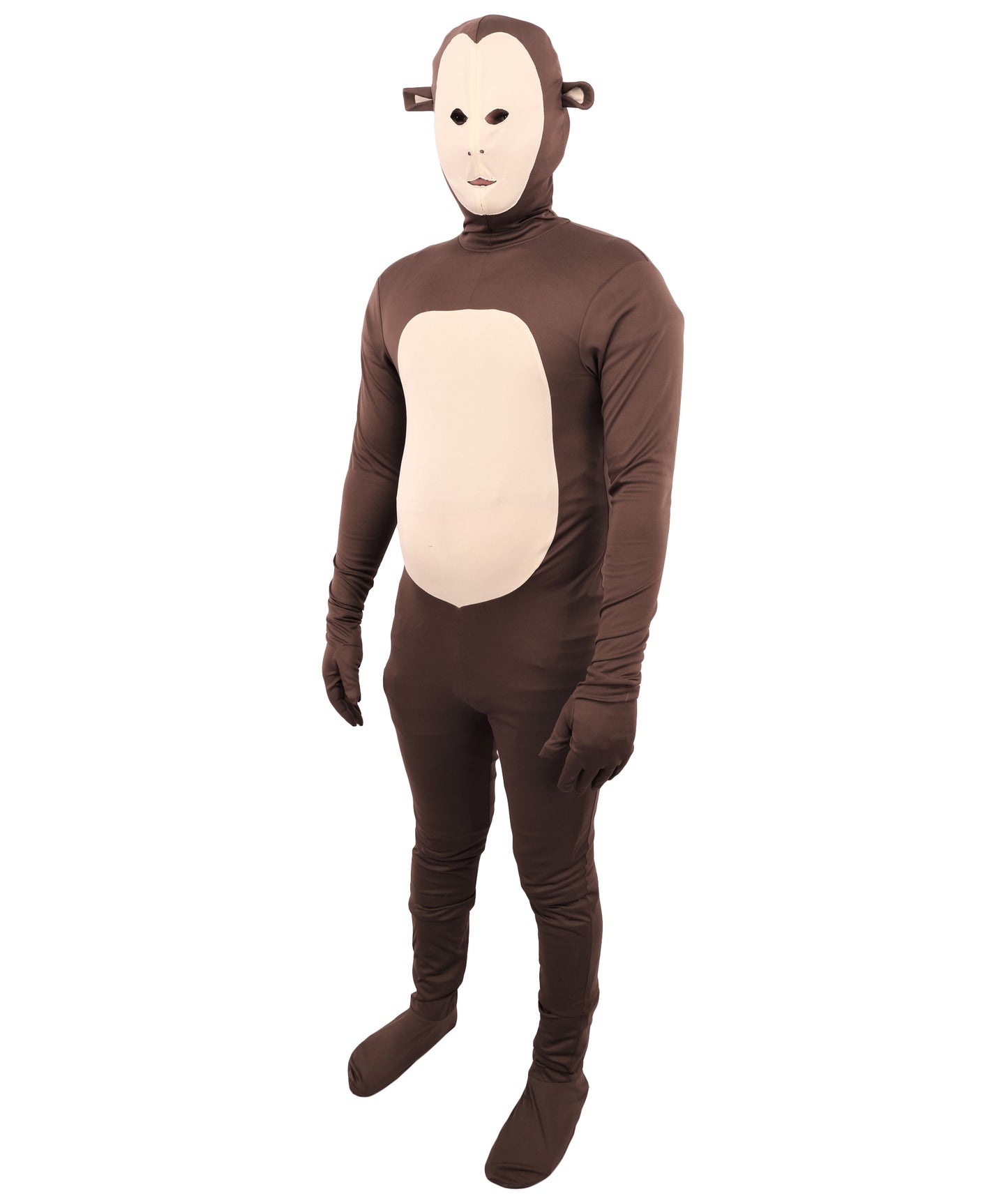 HPO Unisex Spandex Full Body Zentai Brown Costume| Stretchy and Comfortable Bodysuit