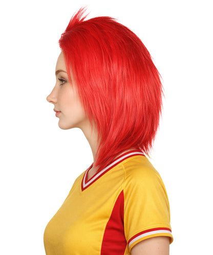 Tunisia Flag Sports, 80's Mullet Wig | Premium Breathable Capless Cap