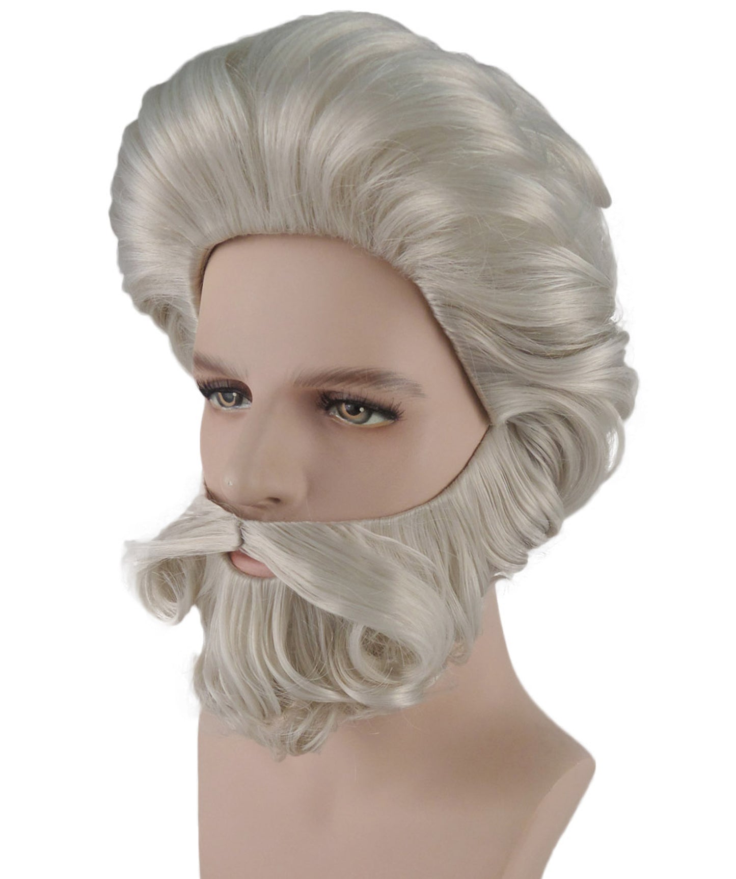 Moose Wig and Beard Set | Off White  Wigs | Premium Breathable Capless Cap