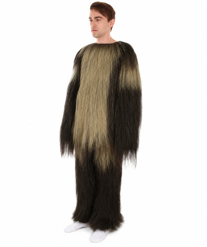 Long Hairy Elder Warrior Ape Military Leader Resistance Fighter Costume | Brown & Blonde Cosplay Costume