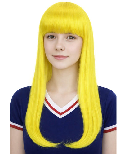 HPO Womens Long Bob Wigs Collections |  Fancy Party Event Ready Halloween Wigs | Premium Breathable Capless Cap