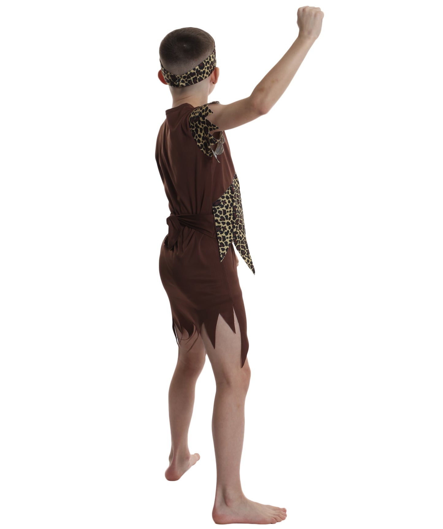 HPO Teen Dramatic Little Caveboy Costume| Suitable for Halloween | Flame-retardant Synthetic Fabric