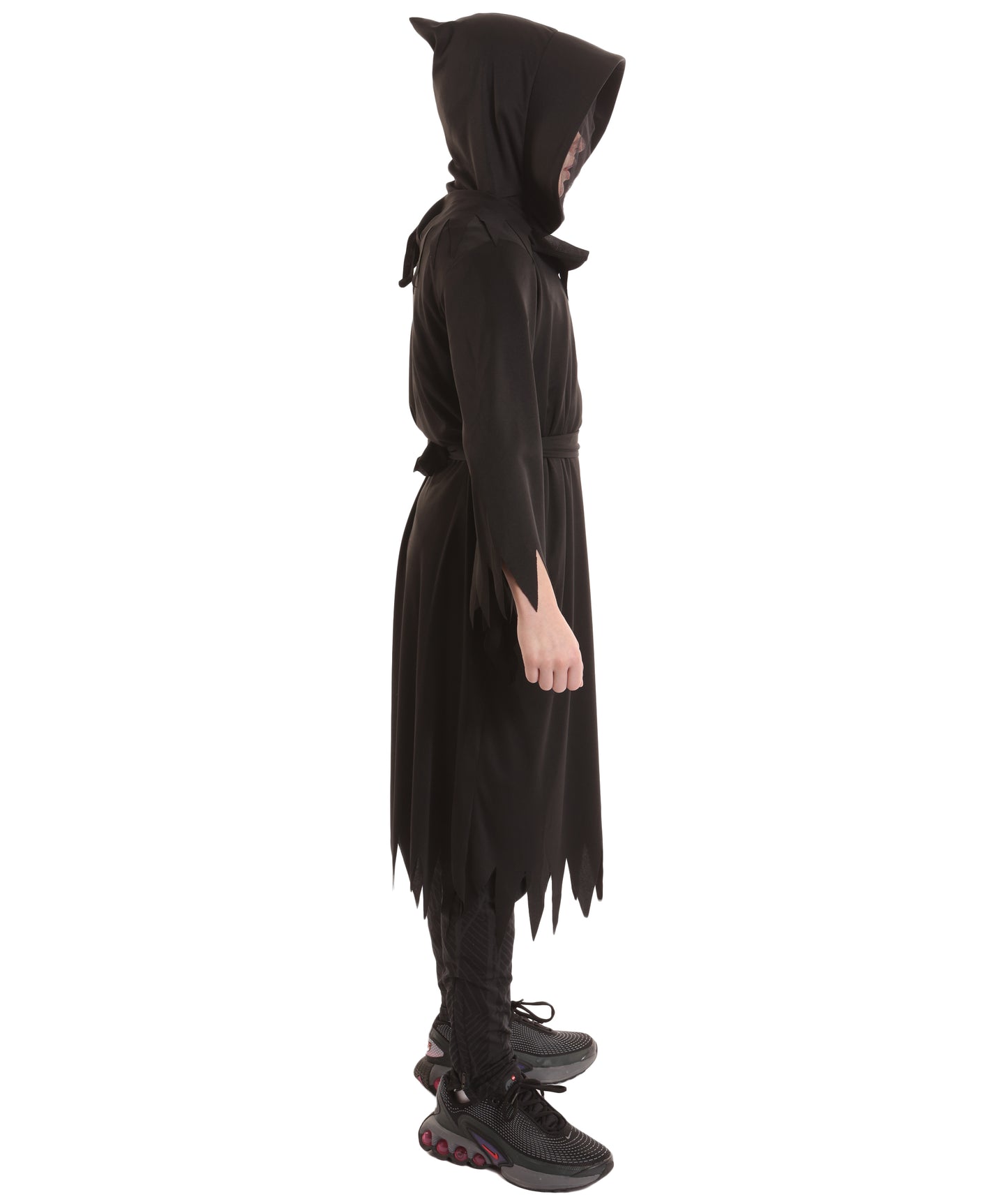 HPO Teen's Phantom of Darkness Black Costume | Gothic Cloak & Mask Not Includer | Dark Fantasy Halloween Cosplay Attire for Stage, Party & Roleplay