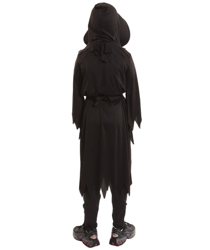 HPO Teen's Phantom of Darkness Black Costume | Gothic Cloak & Mask Not Includer | Dark Fantasy Halloween Cosplay Attire for Stage, Party & Roleplay