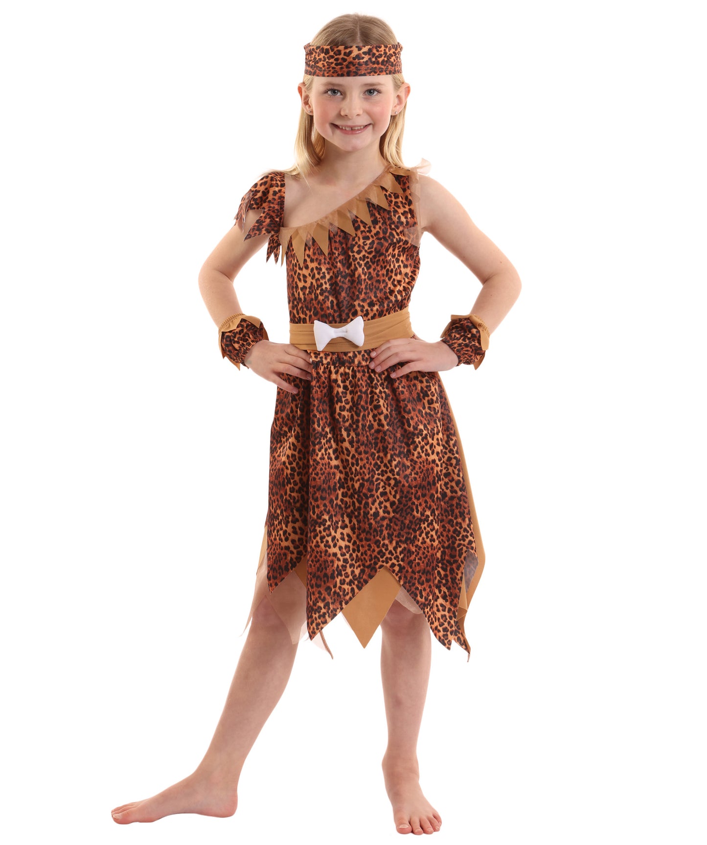 HPO Teen Adorable Little Cavegirl Costume | Suitable for Halloween | Flame-retardant Synthetic Fabric