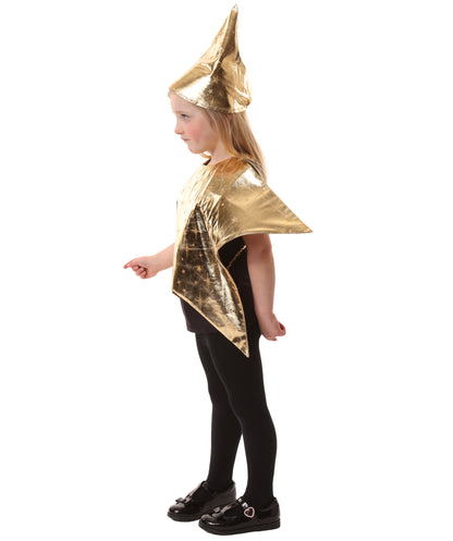 HPO Teen Nativity Star Costume | Golden Star Dress with Headpiece | Christmas Pageants, Holiday Plays, Themed Parties & Stage Performances