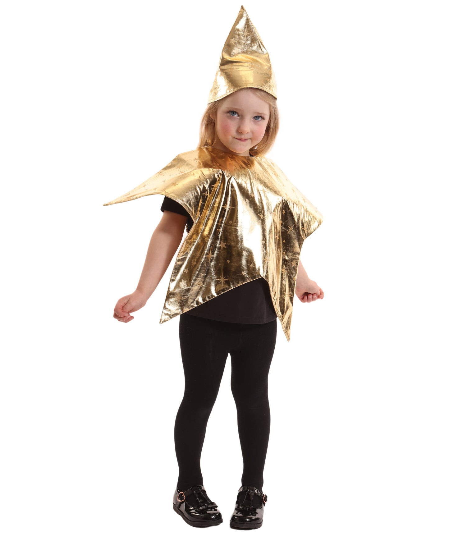 HPO Teen Nativity Star Costume | Golden Star Dress with Headpiece | Christmas Pageants, Holiday Plays, Themed Parties & Stage Performances
