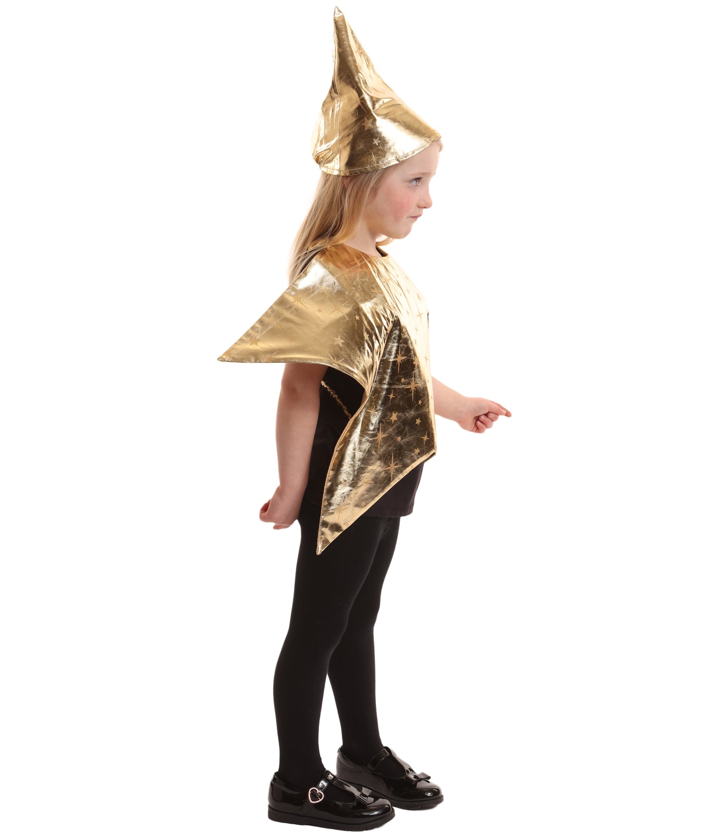 HPO Teen Nativity Star Costume | Golden Star Dress with Headpiece | Christmas Pageants, Holiday Plays, Themed Parties & Stage Performances