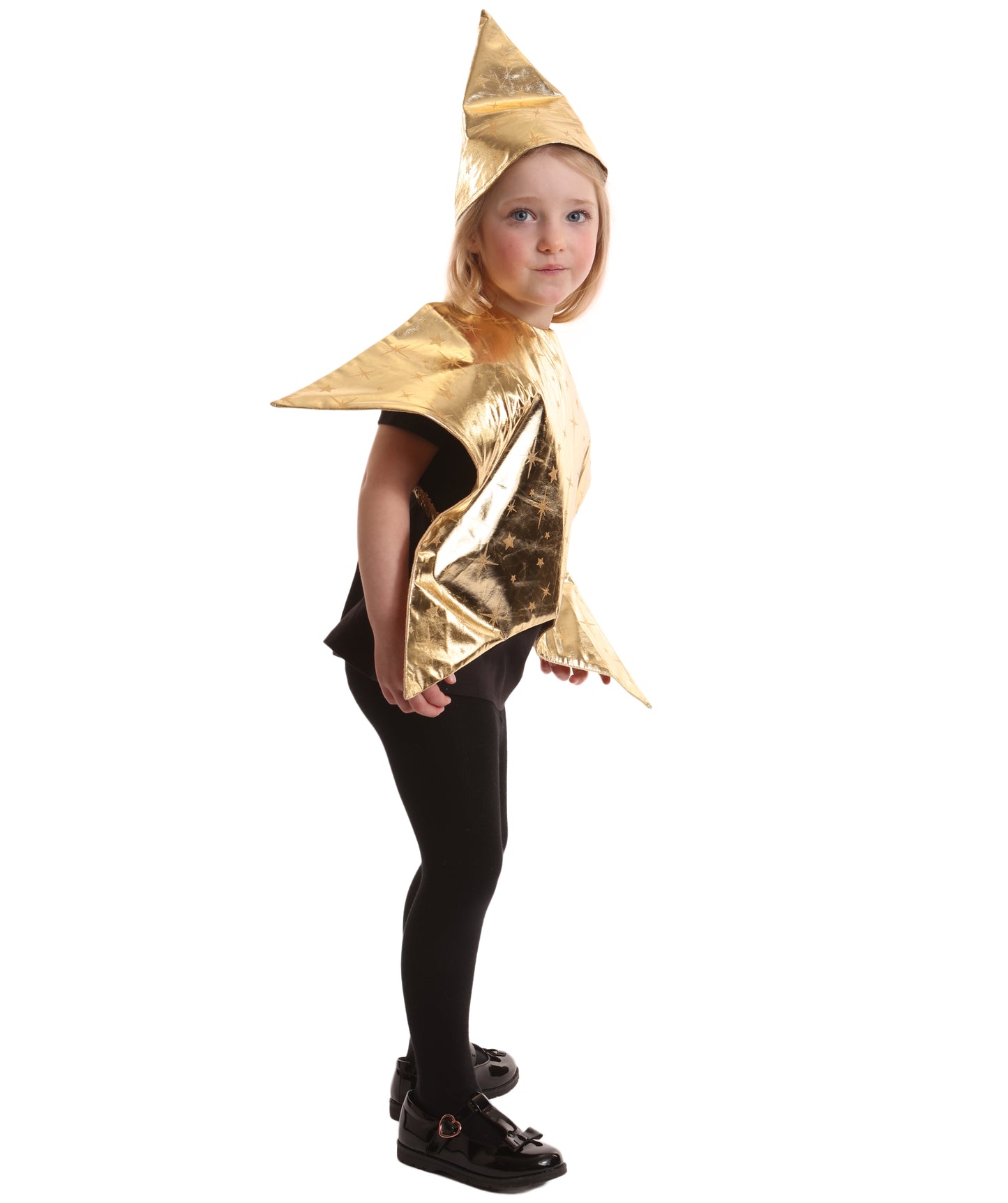 HPO Teen Nativity Star Costume | Golden Star Dress with Headpiece | Christmas Pageants, Holiday Plays, Themed Parties & Stage Performances