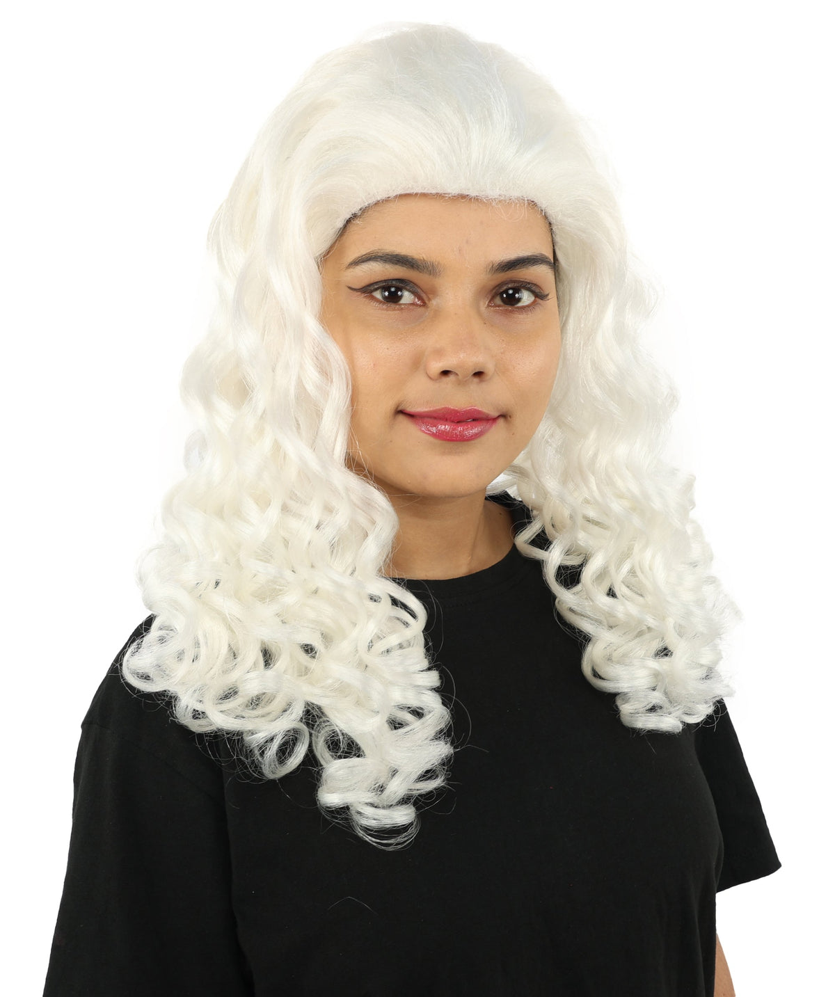 HPO Adult Women’s 16-Inch Medium Wig with Soft Curls | Multiple Color Options | Ideal for Cosplay, and Themed Events | Elegant, Versatile Hairpiece for Various Looks