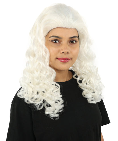 HPO Adult Women’s 16-Inch Medium Wig with Soft Curls | Multiple Color Options | Ideal for Cosplay, and Themed Events | Elegant, Versatile Hairpiece for Various Looks