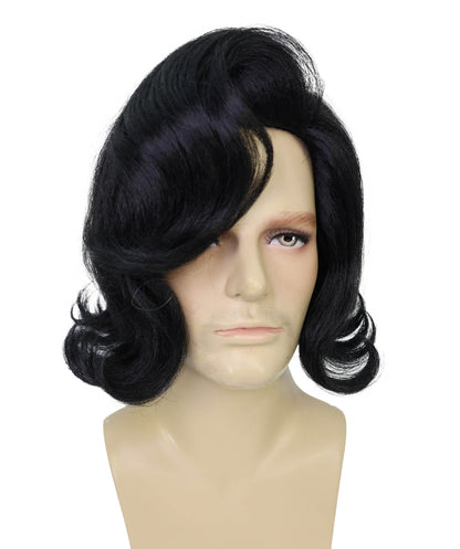 HPO Men's Comedy Movie Character Layered Textured Hair Wig I Flame-retardant Synthetic Fiber