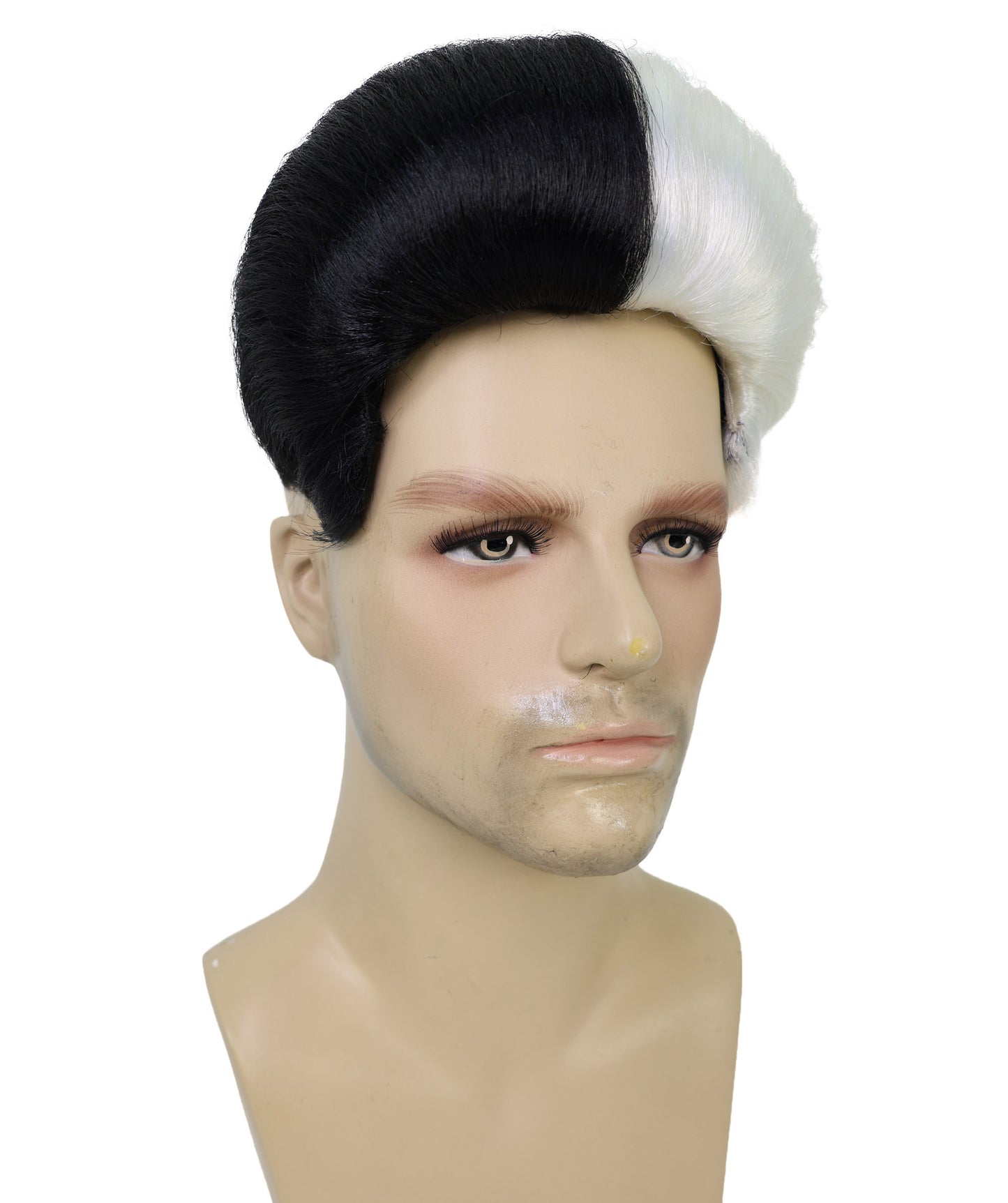 Korean Dictator Wig , Black Celebrity Wigs , Premium Breathable Capless Cap. Synthetic Fiber