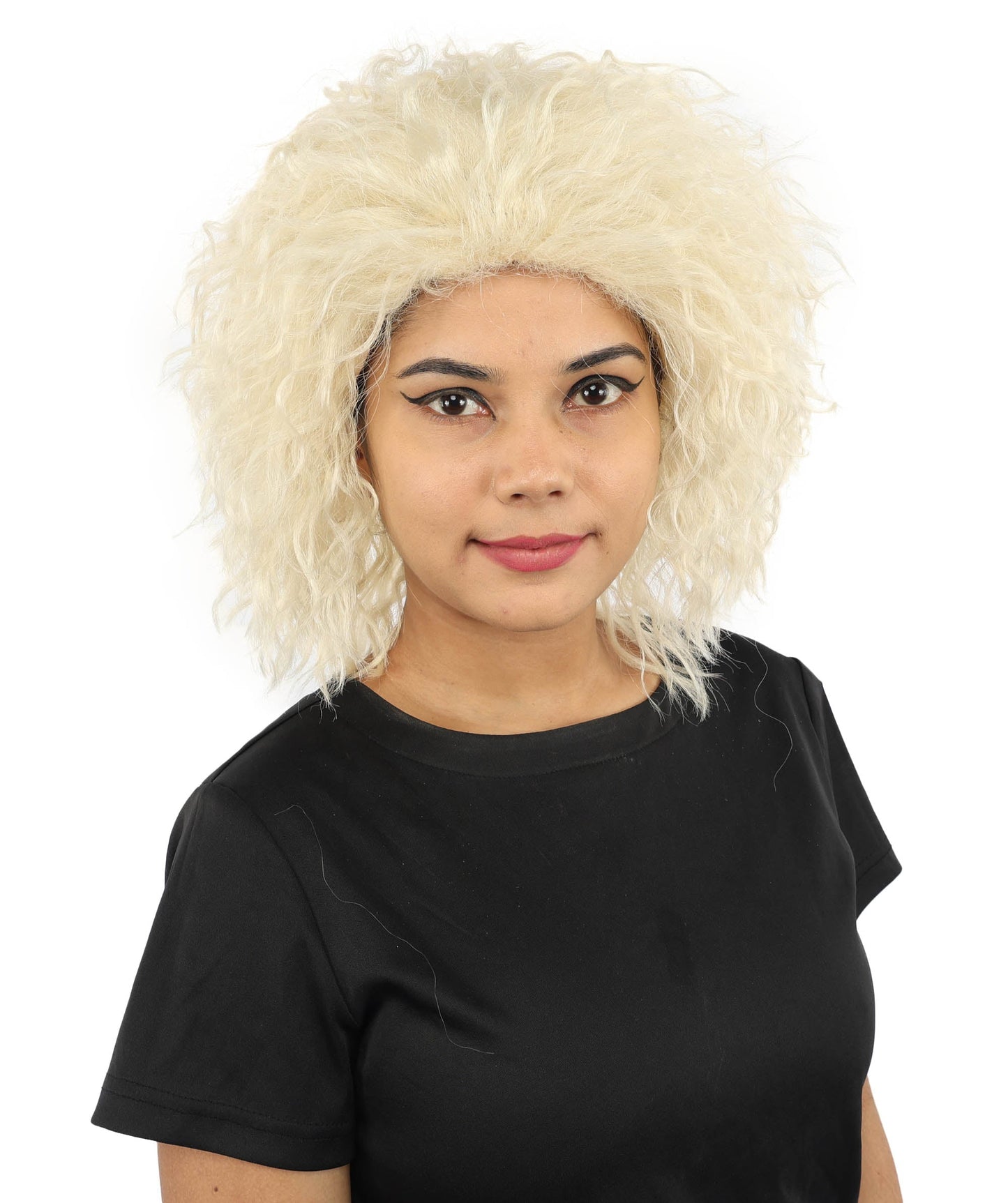 HPO Adult Women’s 15-Inch Curly Wig | Multiple Color Options | Wavy Voluminous Style | Idal for Costume, Cosplay, and Themed Events