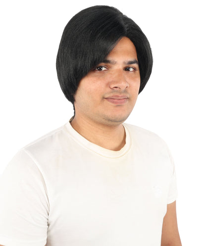 Men's Short Dramatic Texture Wig | Multiple Color Option | undercut, multi-layered messy styling | Halloween, cosplay, drag, theatrical performances, and themed parties