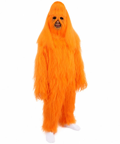 HPO Teen Extreme Hairy Person Costume Bundle & Mask Set - Full-Body Hair Suit Extra-Long Costume Wig for Halloween, Cosplay & Parties - Multiple Color Options