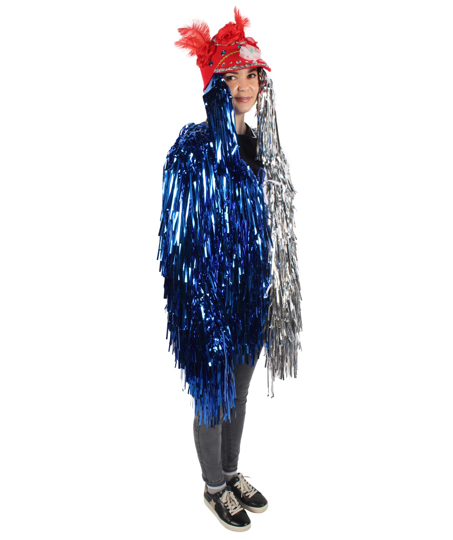 Adult Unisex DJ Tinsel Costume| Multiple Color Options