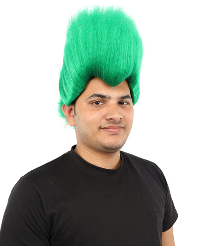 Hades God of Death |Multiple Color Fake Flame Spikes | Premium Halloween Wig